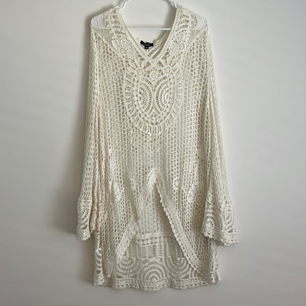 Racheal crochet dress swim suit cover up